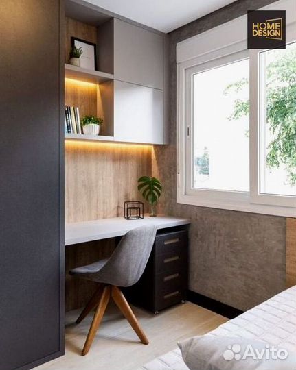 Шкаф с рабочей зоной на заказ