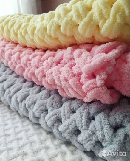 Плед детский плюшевый на выписку и прогулки