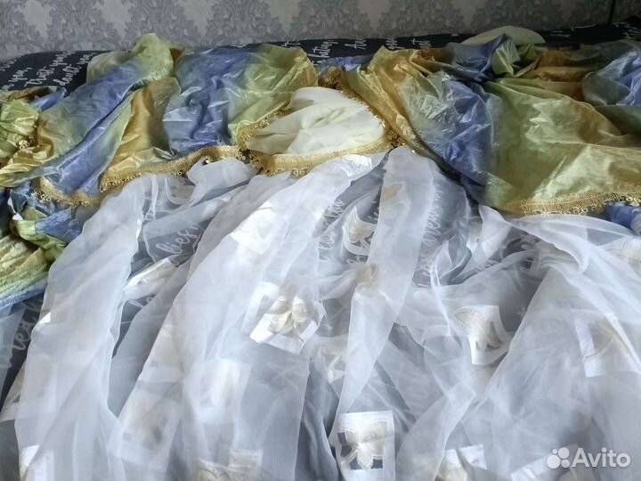 Шторы и тюль в комплекте с балдахином