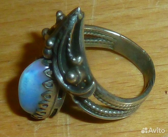 Кольцо Лунный цветок Размер 17 Скань