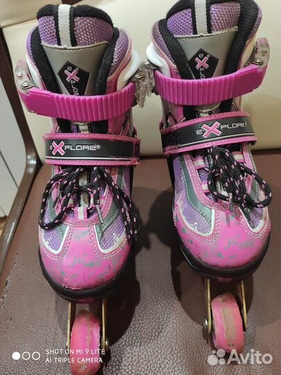 Роликовые коньки (раздвижные) р.30-33