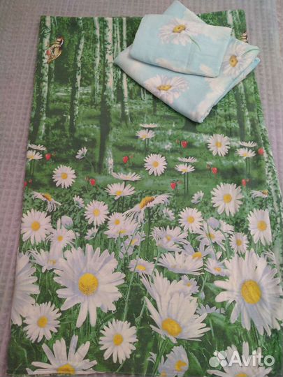 Постельное белье полуторка хлопок бу