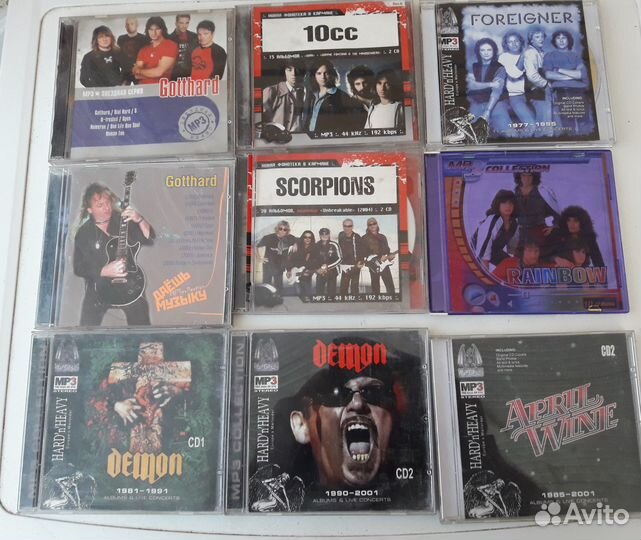 Музыкальные CD диски Demon, Gotthard, Scorpions
