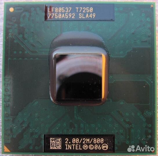 T7250 CPU для ноутбука Socket P