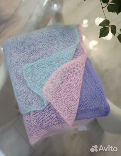 Шарф палантин из мохера