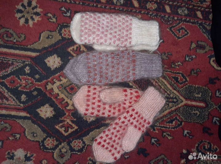 Носки ручной вязки шерстяные