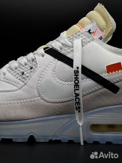 Кроссовки Nike Air Max 90 Off-White белые