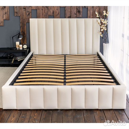 Кровать 140х200 слоновая кость Богема