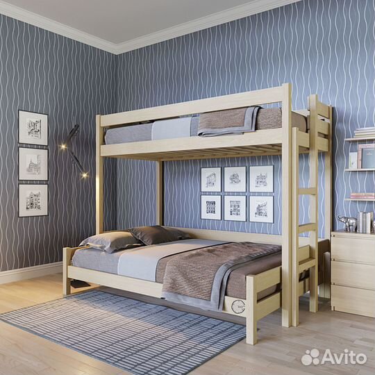 Двухъярусная кровать для всей семьи