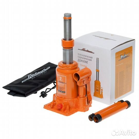 Домкрат телескопич. в сумке 2т (min 161 мм, max