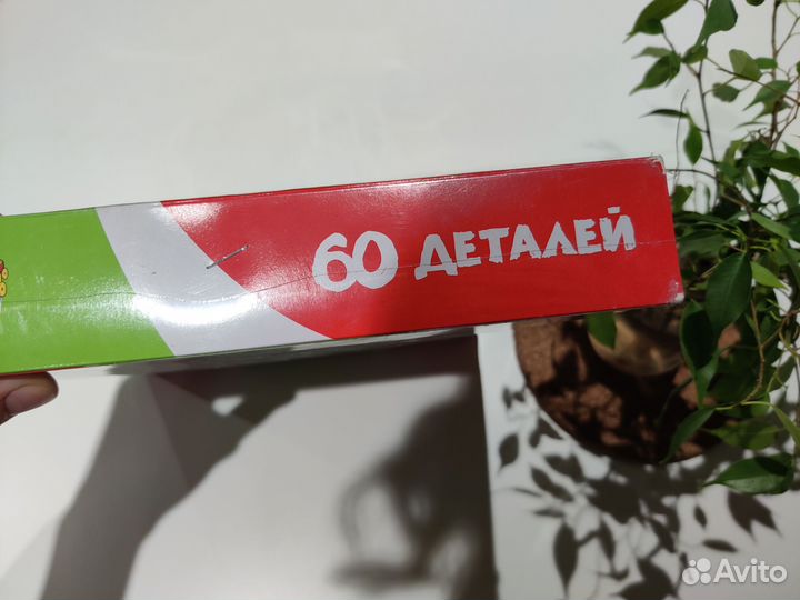 Конструктор деревянный Томик, 60 деталей