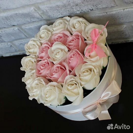 Букет из мыльных роз (11штук,27штук,51штука,101 шт