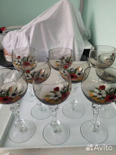 Фужеры поющий хрусталь