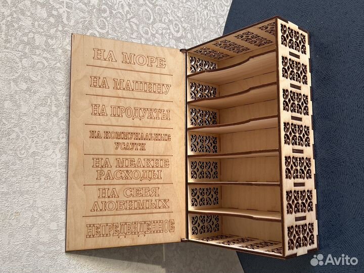 Новая шкатулка копилка деревянная ручная работа
