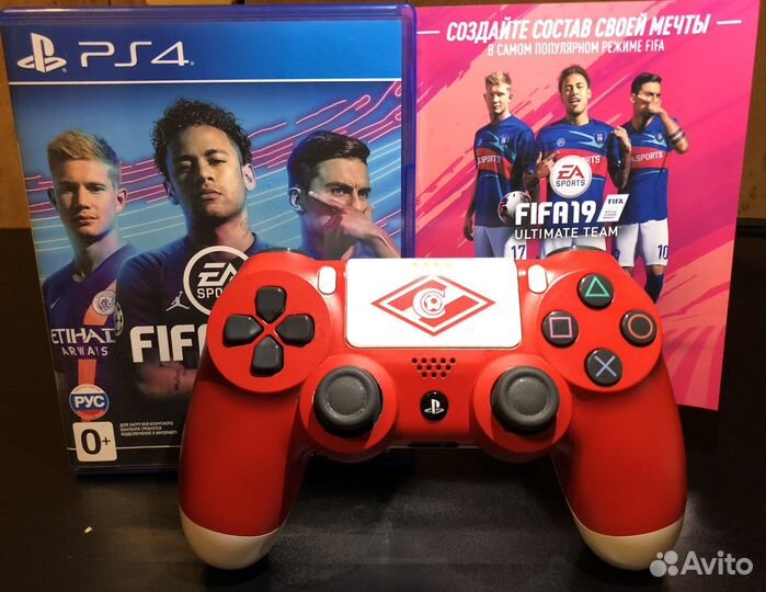 Геймпад Ps4 Спартак + Fifa 19