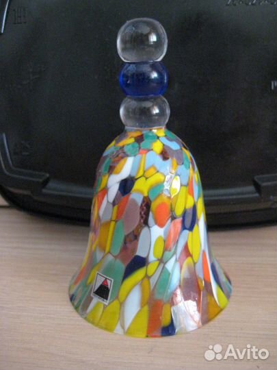 Рюмка колокольчик чешский стеклянный