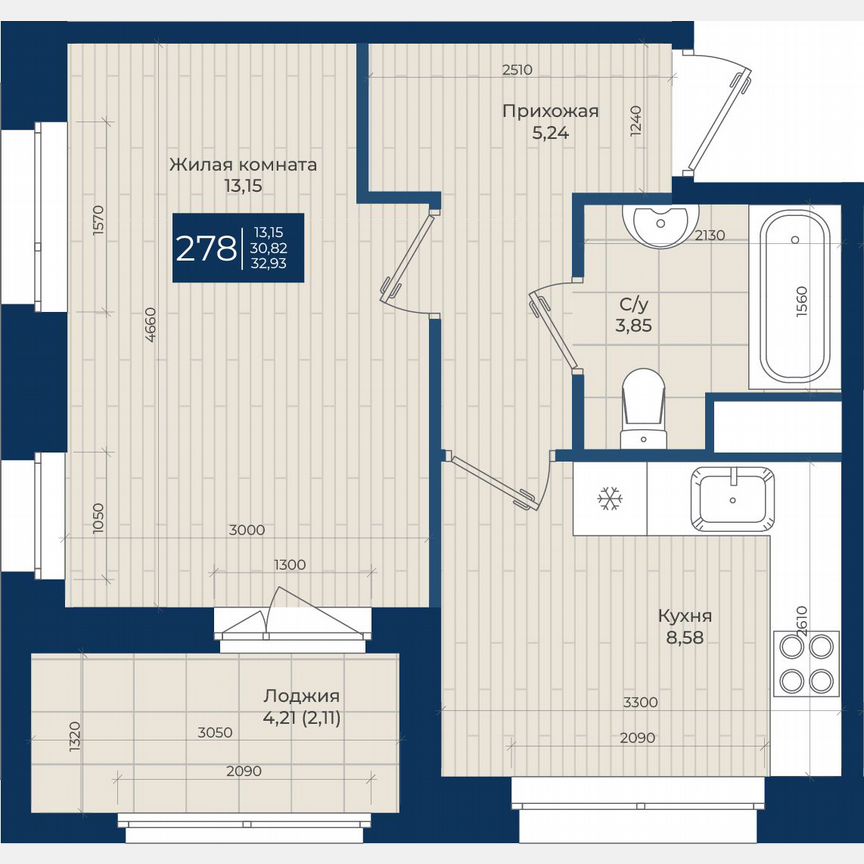 1-к. квартира, 32,9 м², 10/12 эт.