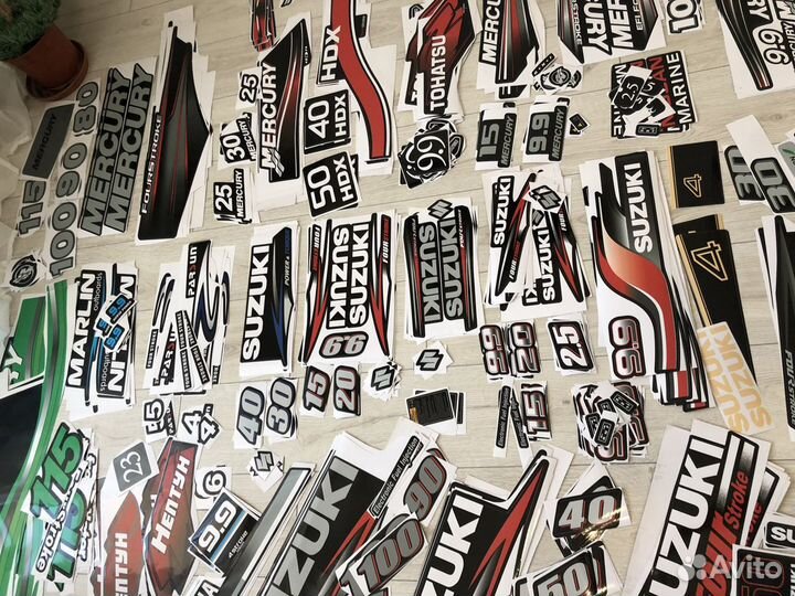 Наклейки для лодочного мотора В наличии