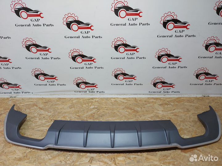 Audi A3 8V Диффузор юбка заднего бампер S3