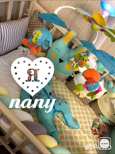 Мягкие бортики в кроватку для малыша