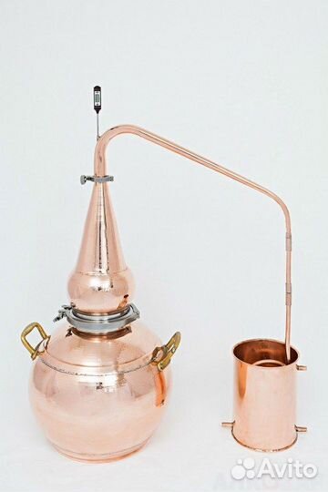 Аламбик медный на 10 л. кламп 4 и 1,5 дюйма