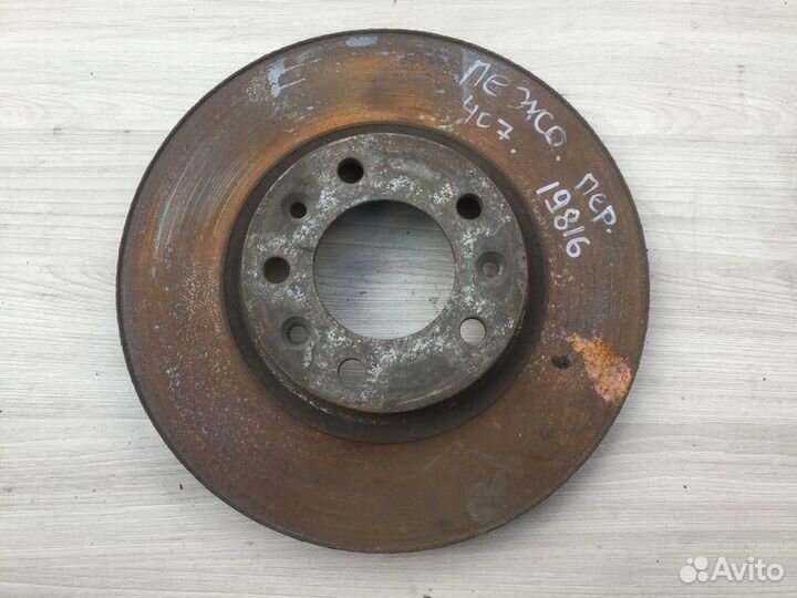 Диск тормозной передний Peugeot 407 с2004-2011г Пе