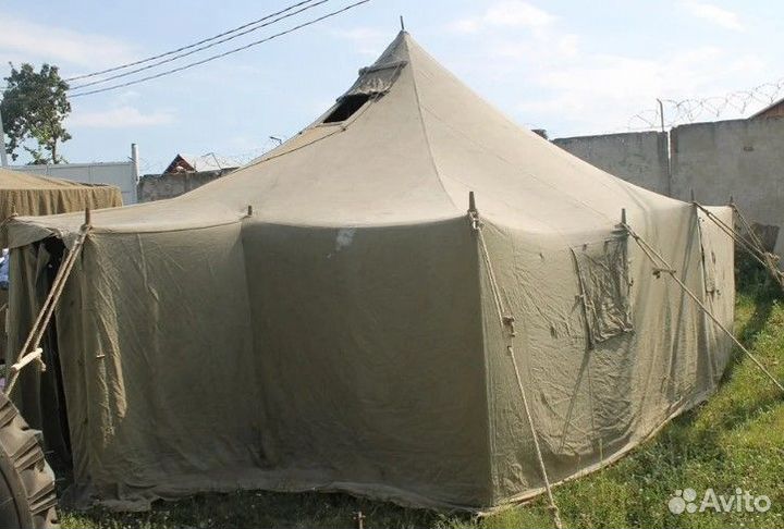Палатка солдатская брезентовая армейская зимняя