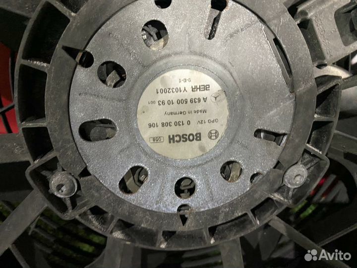 Вентилятор охлаждения Mercedes W639 272 978