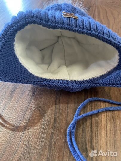 Зимняя шапка для новорожденного
