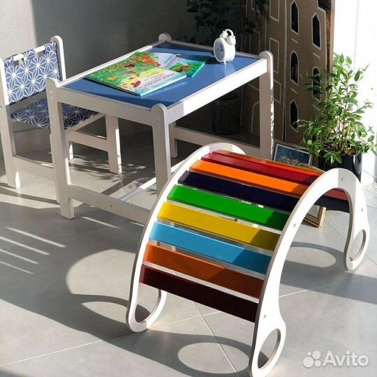 Детская качалка,каталка радуга