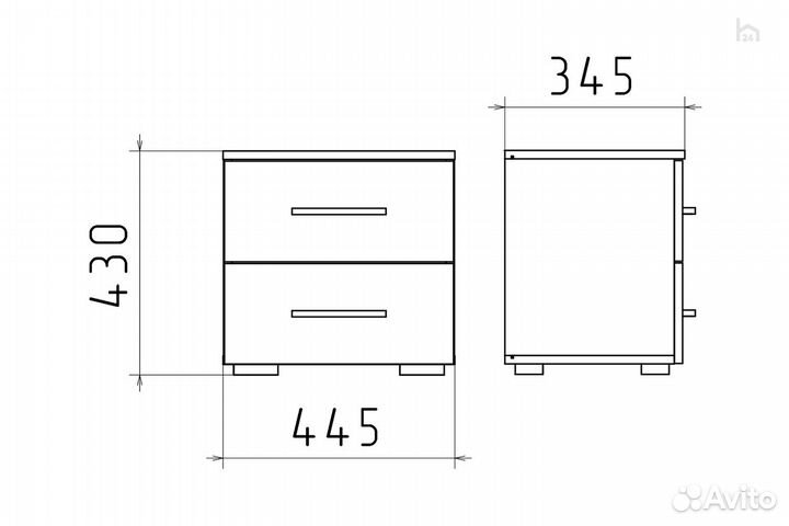 Тумба прикроватная Oxford