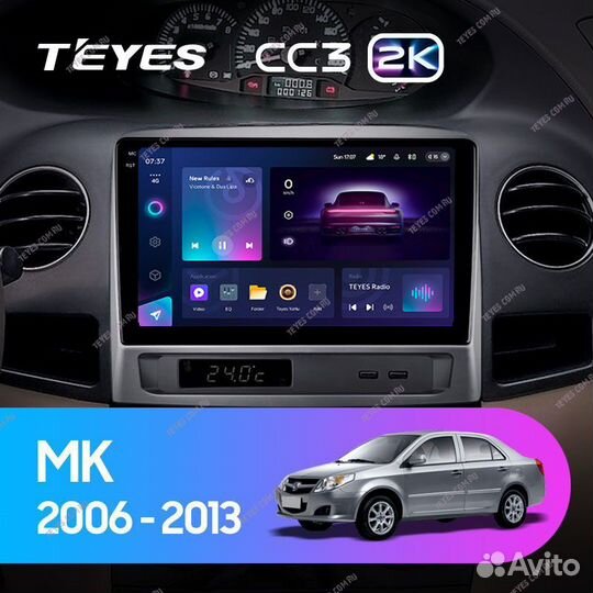 Магнитола Geely MK 2006-2013 Teyes 4/32 CC3 2K