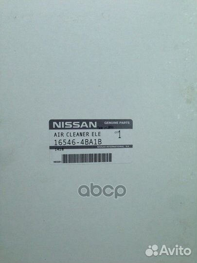 Фильтр воздушный 16546-4BA1B 16546-4BA1B nissan