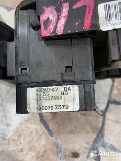 Подрулевой переключатель дворников Renault Logan