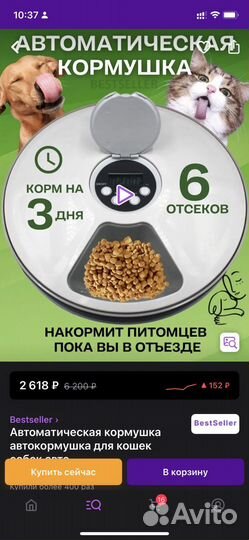 Автоматическая кормушка для собак и кошек