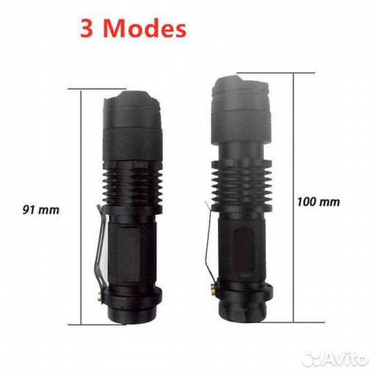 Фонарь ультрафиолетовый 395 нм Новый