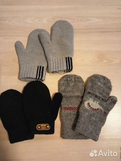 Набор перчатки, варежки, шапки, 2-3 года (13 шт)