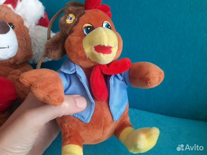 Мягкая игрушка Teddy Петушок Медведь Россия