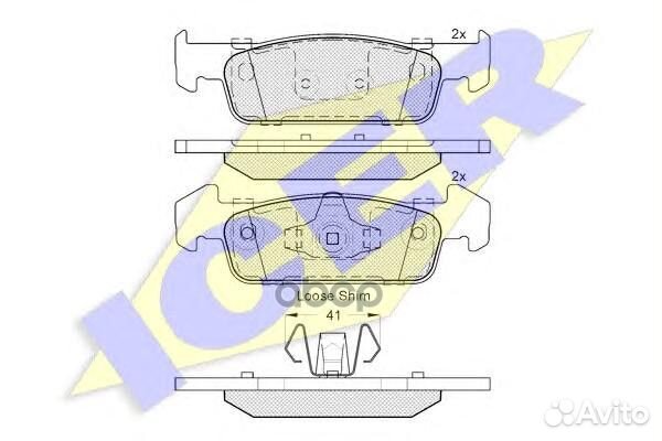 182115-202 колодки дисковые передние Dacia Log