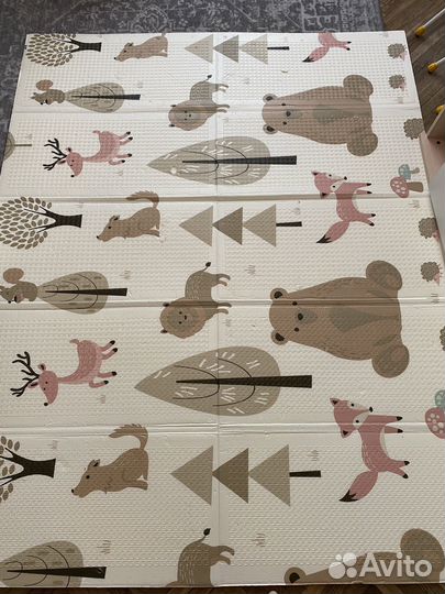 Детский коврик для ползания складной