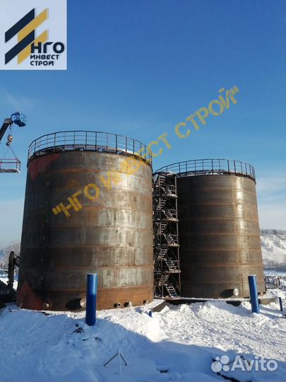 Резервуар для битума рвс 1000 2000 3000 5000