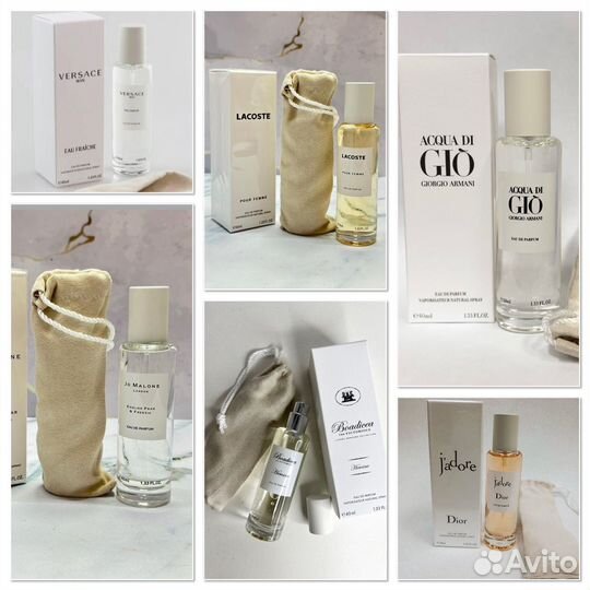 Парфюмерная вода тестеры известных ароматов 40ml