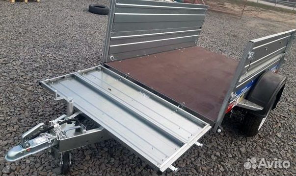 Прицеп оцинкованный с высоким бортом (2 борта)