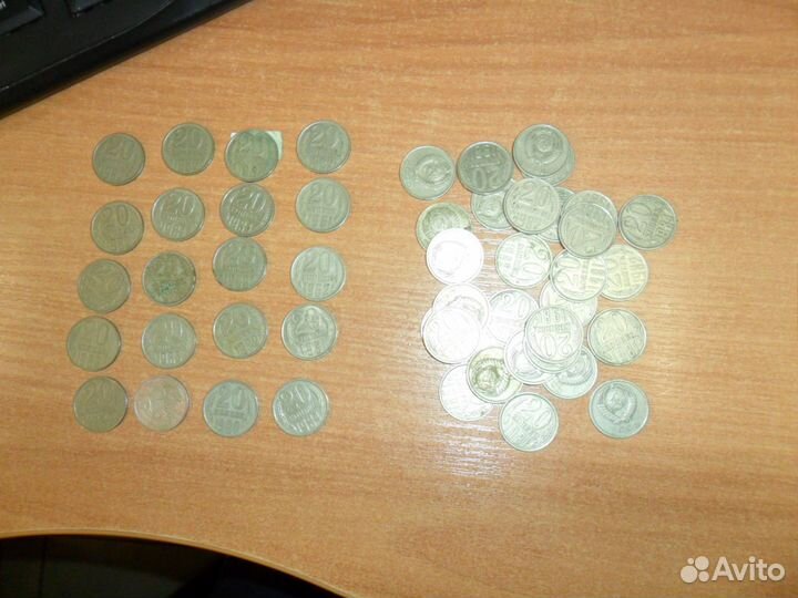 Монеты СССР 3,5,10,15,20,50 копеек