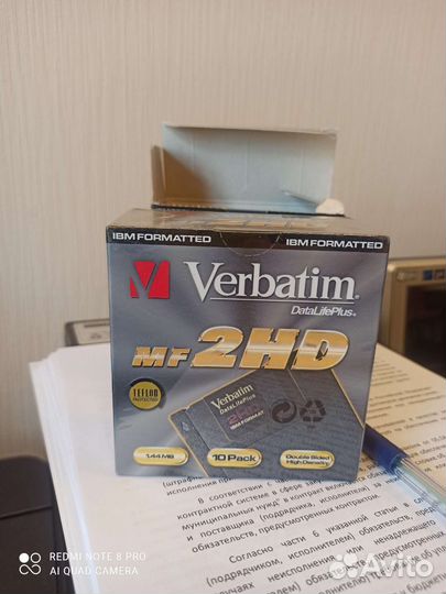 Дискеты 3.5 Verbatim MF 2 HD 14 шт новые