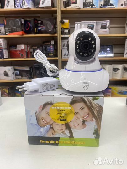 Беспроводная поворотная IP камера WiFi microSD