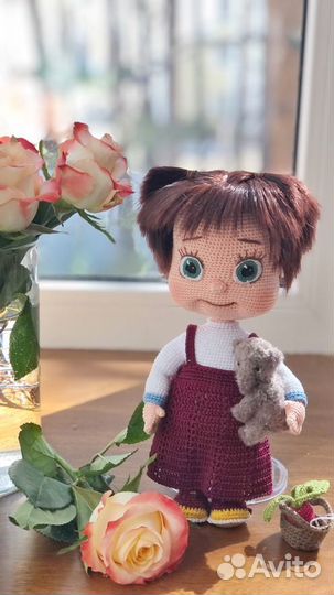 Кукла Маша вязанная