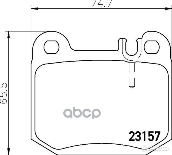 Колодки тормозные дисковые задн. quattroporte V