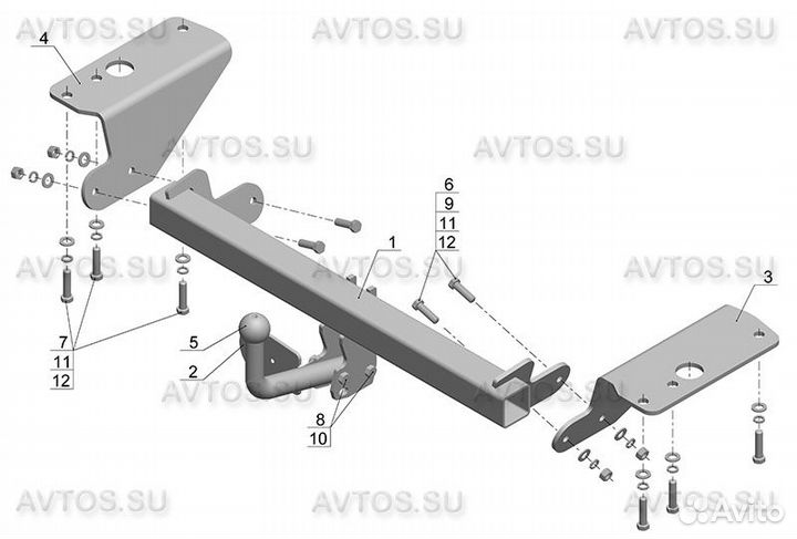 Фаркоп на toyota corolla