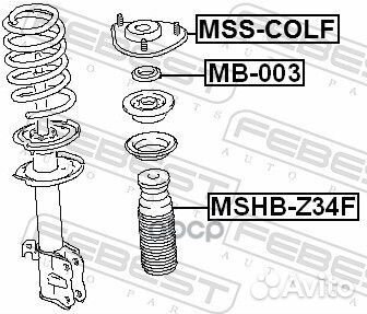 Подшипник опоры переднего амортизатора MB003 Fe